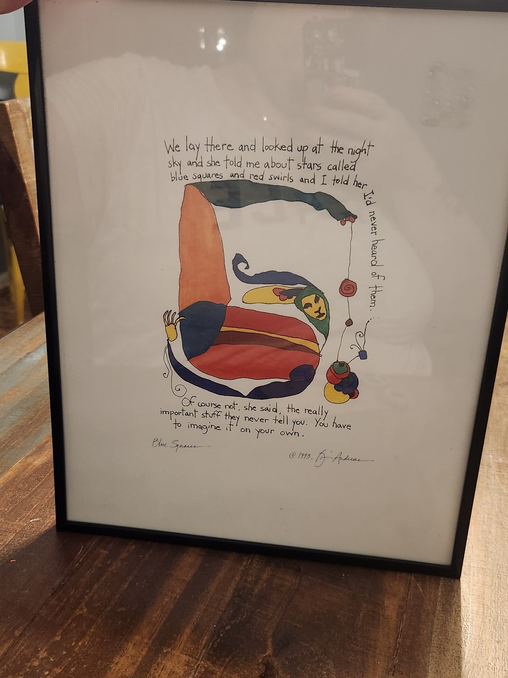 Framed Colorful Abstract Home Art Print - Multicolor